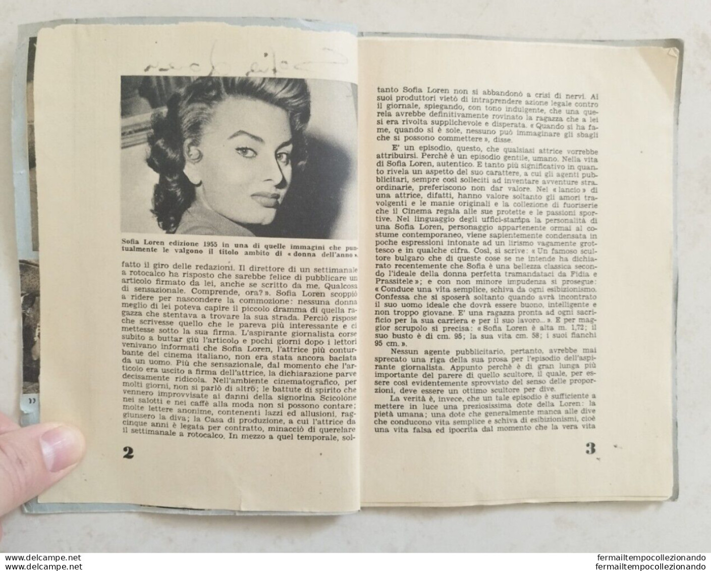 Bs Libretto Sofia Loren La Troppo Bella!! Illustrato Con Foto E Ritagli Giornale - Zeitschriften & Kataloge