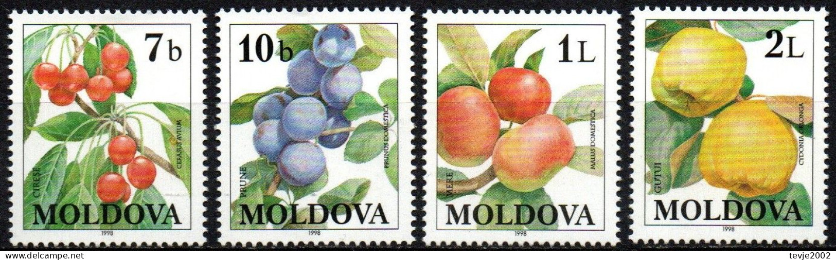 Moldawien 1998 - Mi.Nr. 278 - 281 - Postfrisch MNH - Früchte Obst Fruits - Fruits