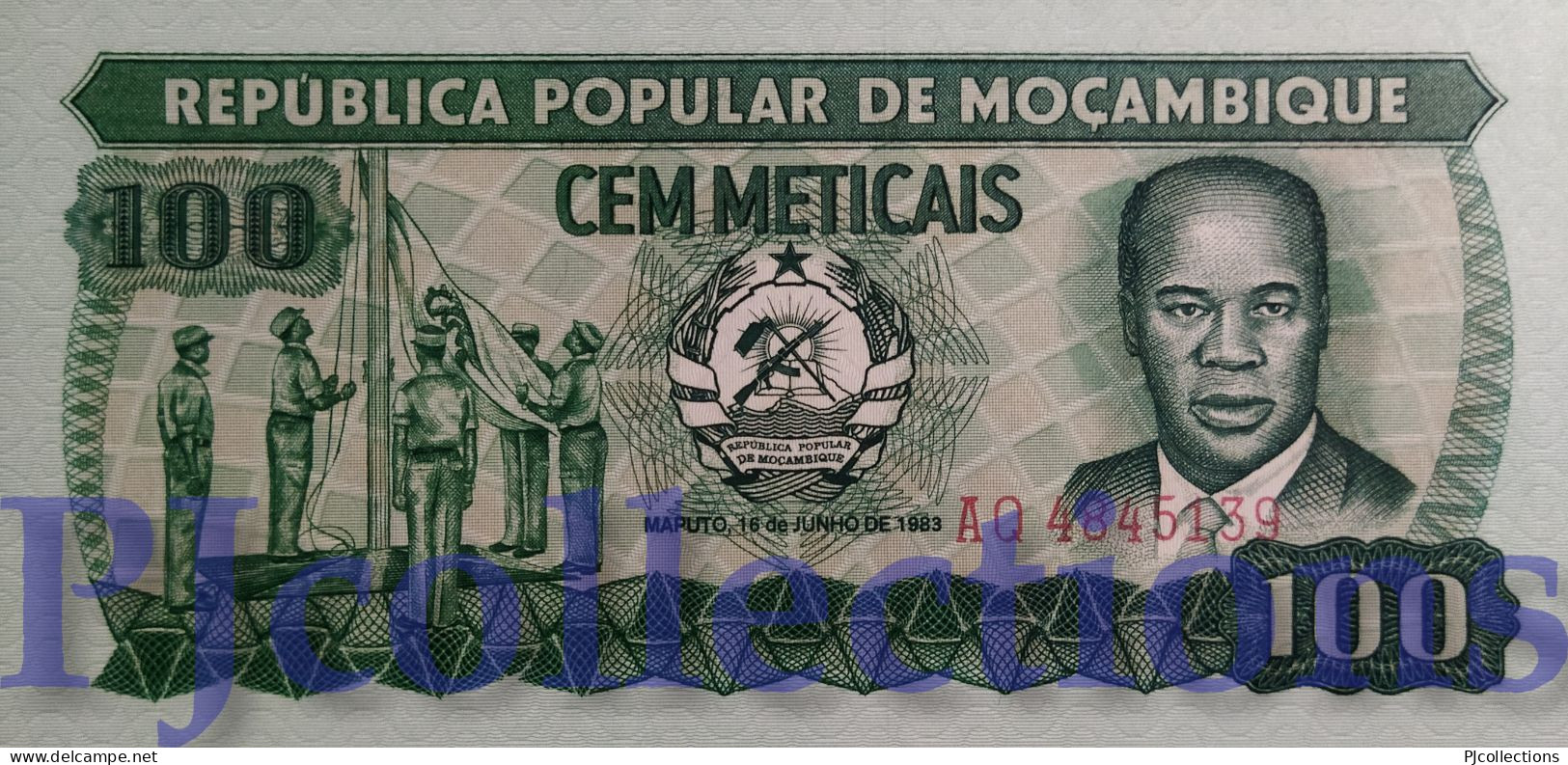 MOZAMBIQUE 100 ESCUDOS 1983 PICK 130a UNC - Mozambique