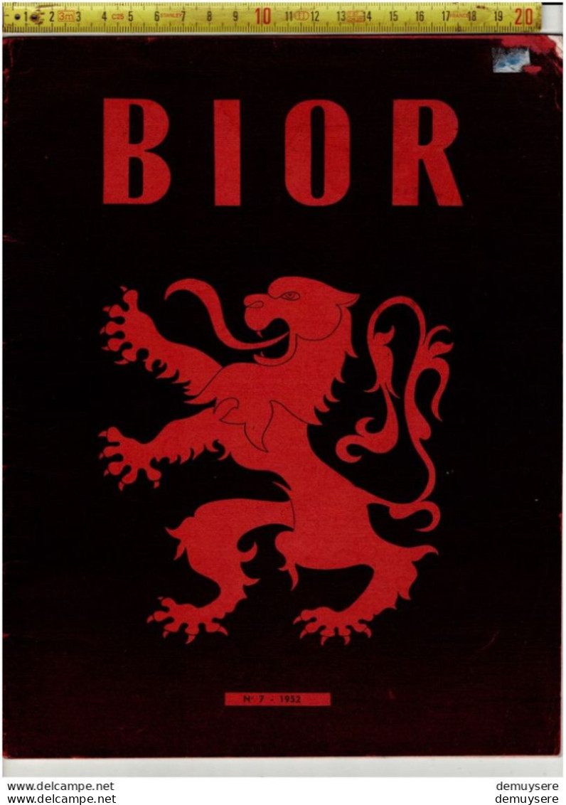 BOEK 001  -BIOR -  BULLETIN D INFORMATION DES OFFICIERS DE RESERVE N 7 -1952 - 46 PAGES - French