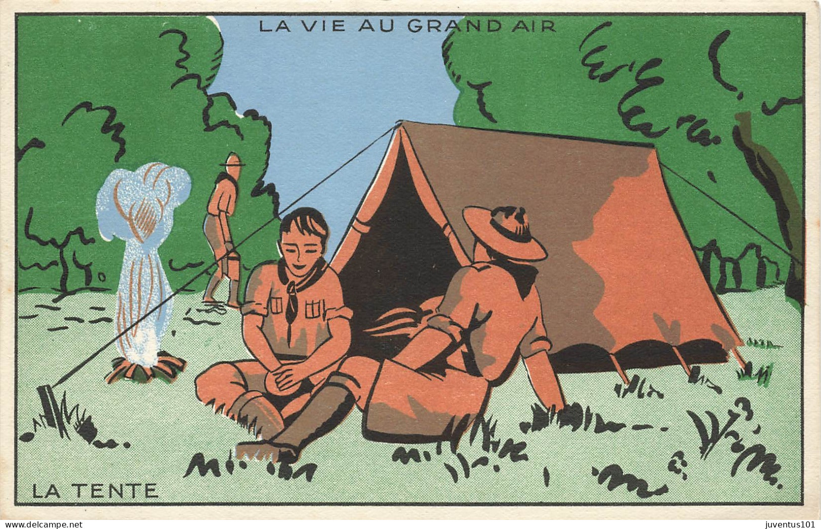 CPA Illustration De Bouchet Lakasa-La Vie Au Grand Air-La Tente       L2895 - Other & Unclassified