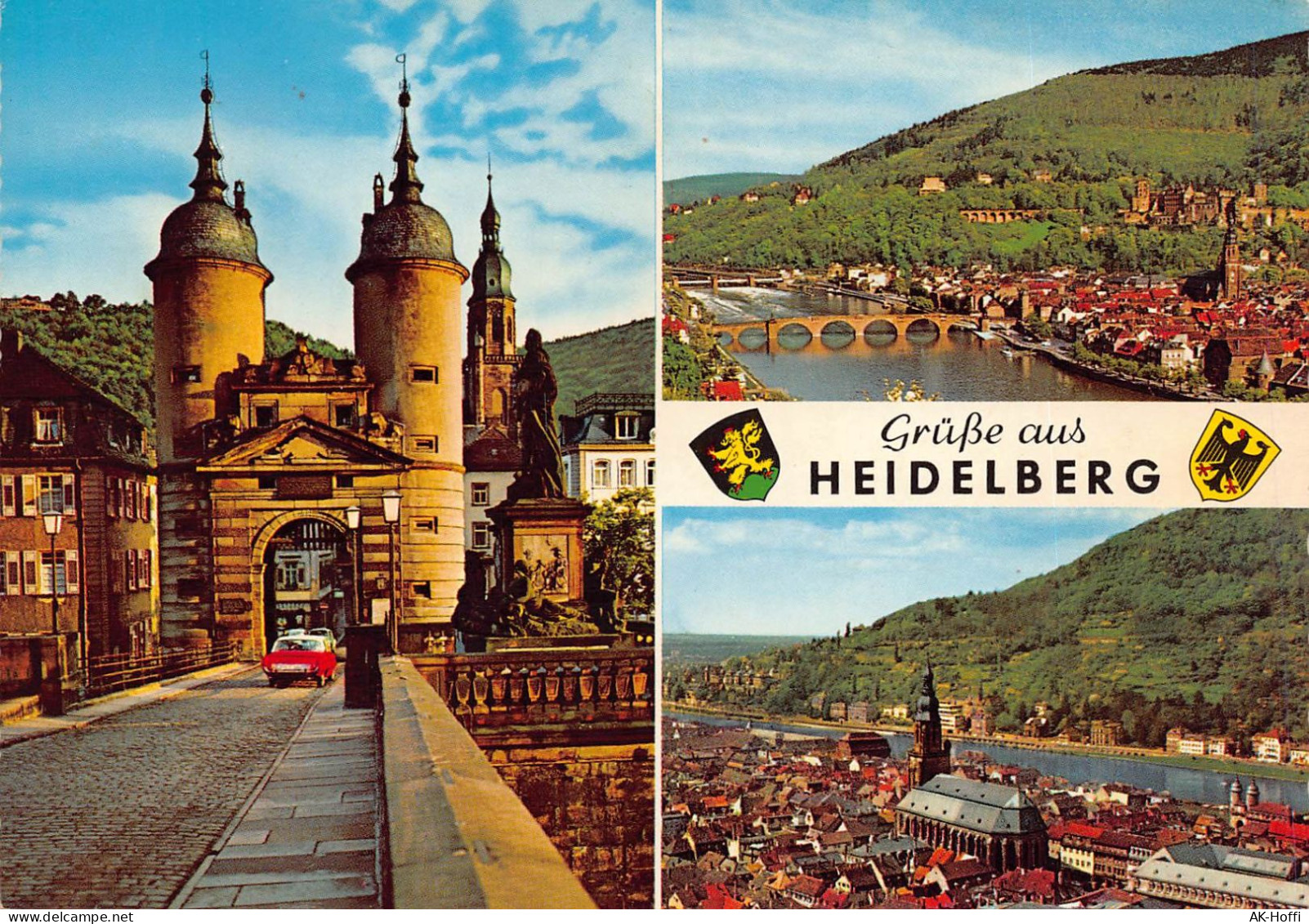 Heidelberg, Brückentor, Weststadt, Blick Auf Heiliggeist Kirche, Auto - Heidelberg