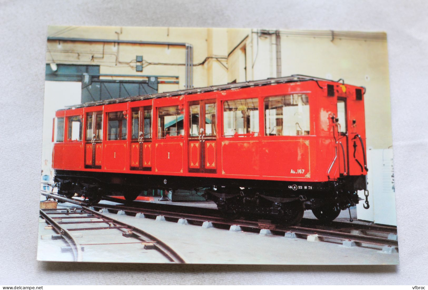 Cpm, Paris 75, Métro, Remorque De 1ère Classe Ab 167 - Subway