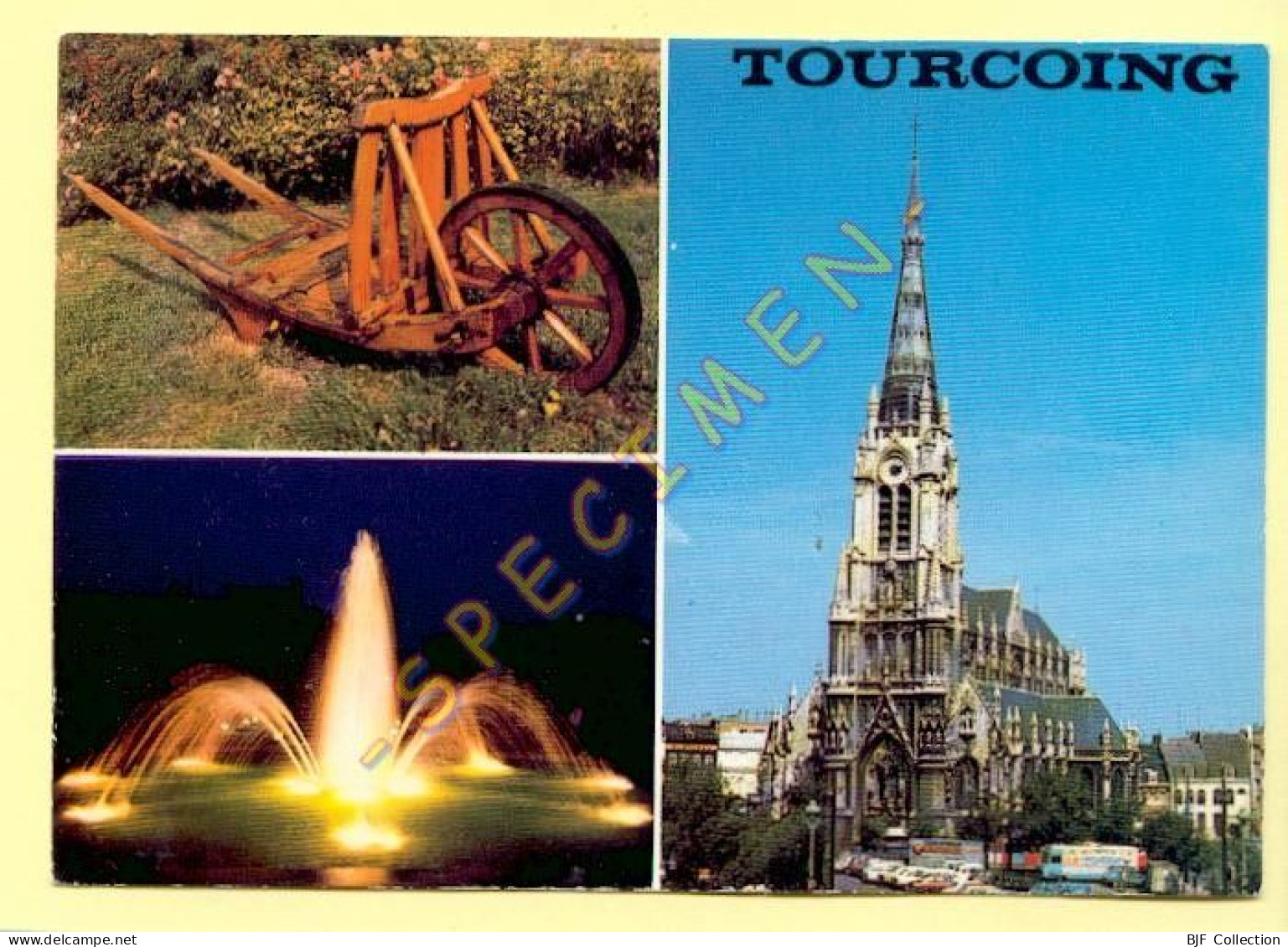 59. TOURCOING – La Brouette – Le Jet D'eau Illuminé - Eglise Saint-Christophe - Tourcoing