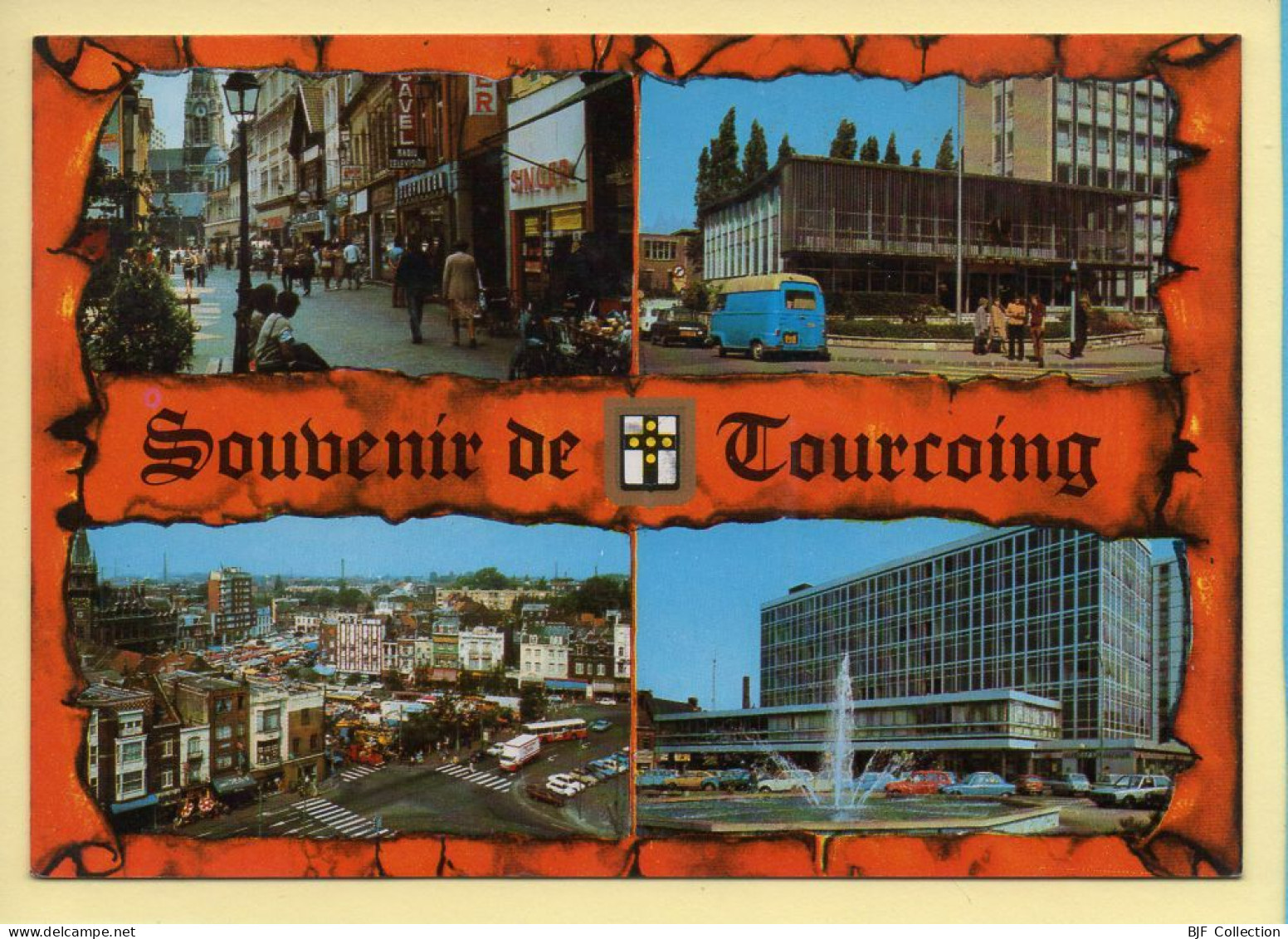 59. Souvenir De TOURCOING – Multivues / Blason (animée) (voir Scan Recto/verso) - Tourcoing