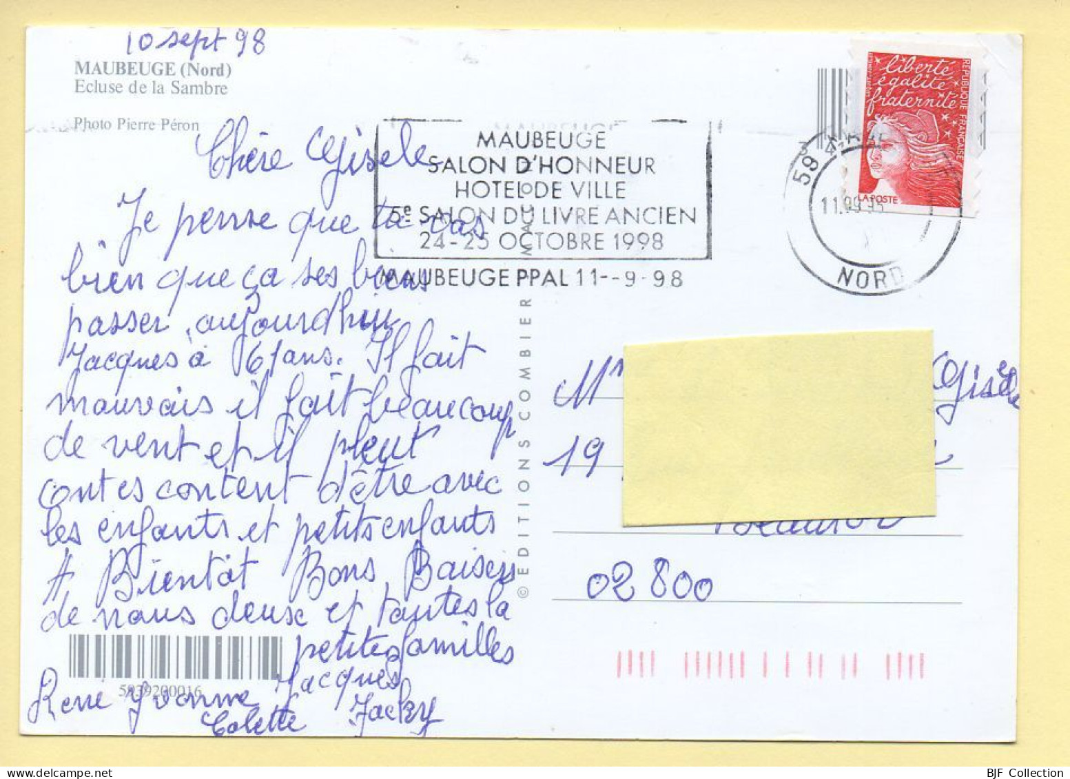 59. MAUBEUGE – Ecluse De La Sambre (animée) (voir Scan Recto/verso) - Maubeuge