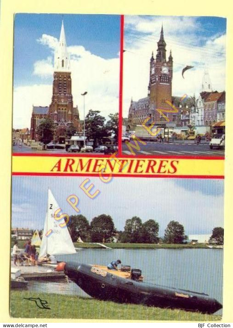 59. ARMENTIERES – Multivues / Bateau (animée) - Armentieres