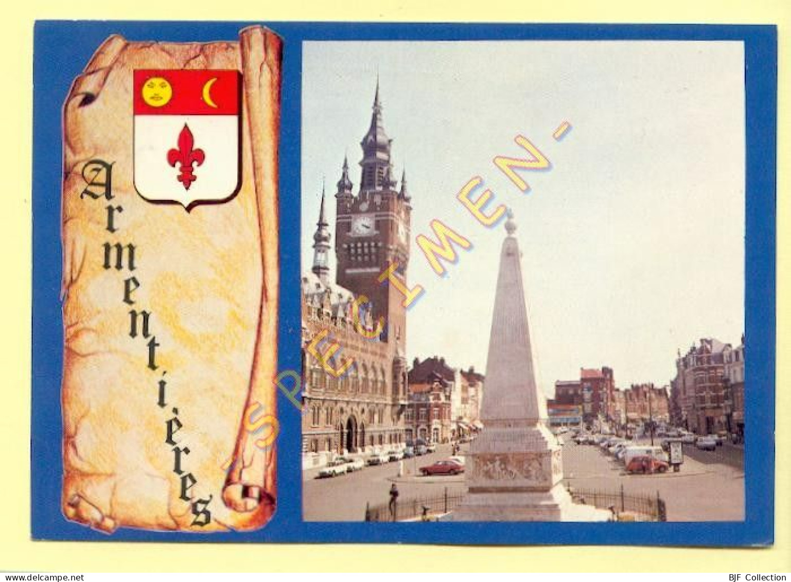 59. ARMENTIERES - Blason – Place Du Général De Gaulle – Parchemin - Armentieres