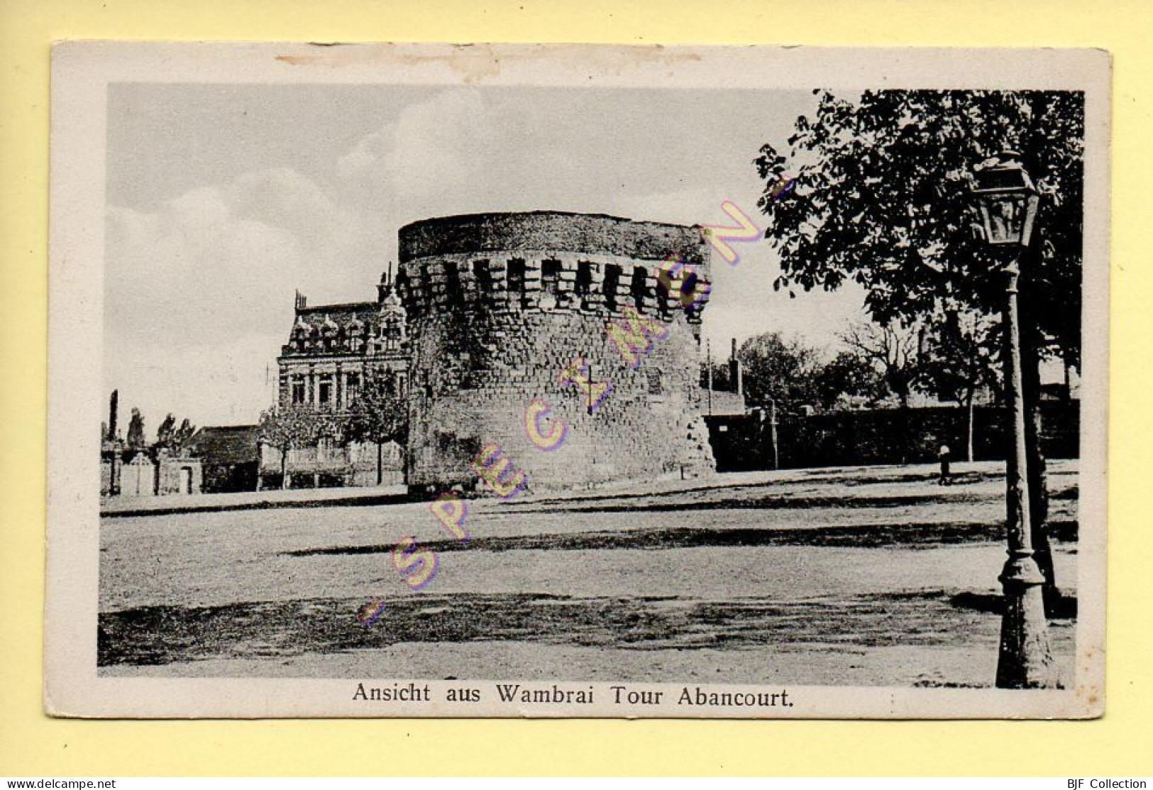 59. CAMBRAI - Ansicht Aus Wambrai Tour Abancourt (carte Allemande) (voir Scan Recto/verso) - Cambrai