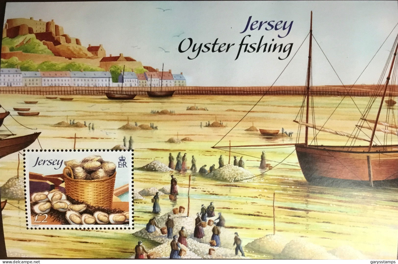 Jersey 2014 Oyster Fishing Minisheet MNH - Jersey