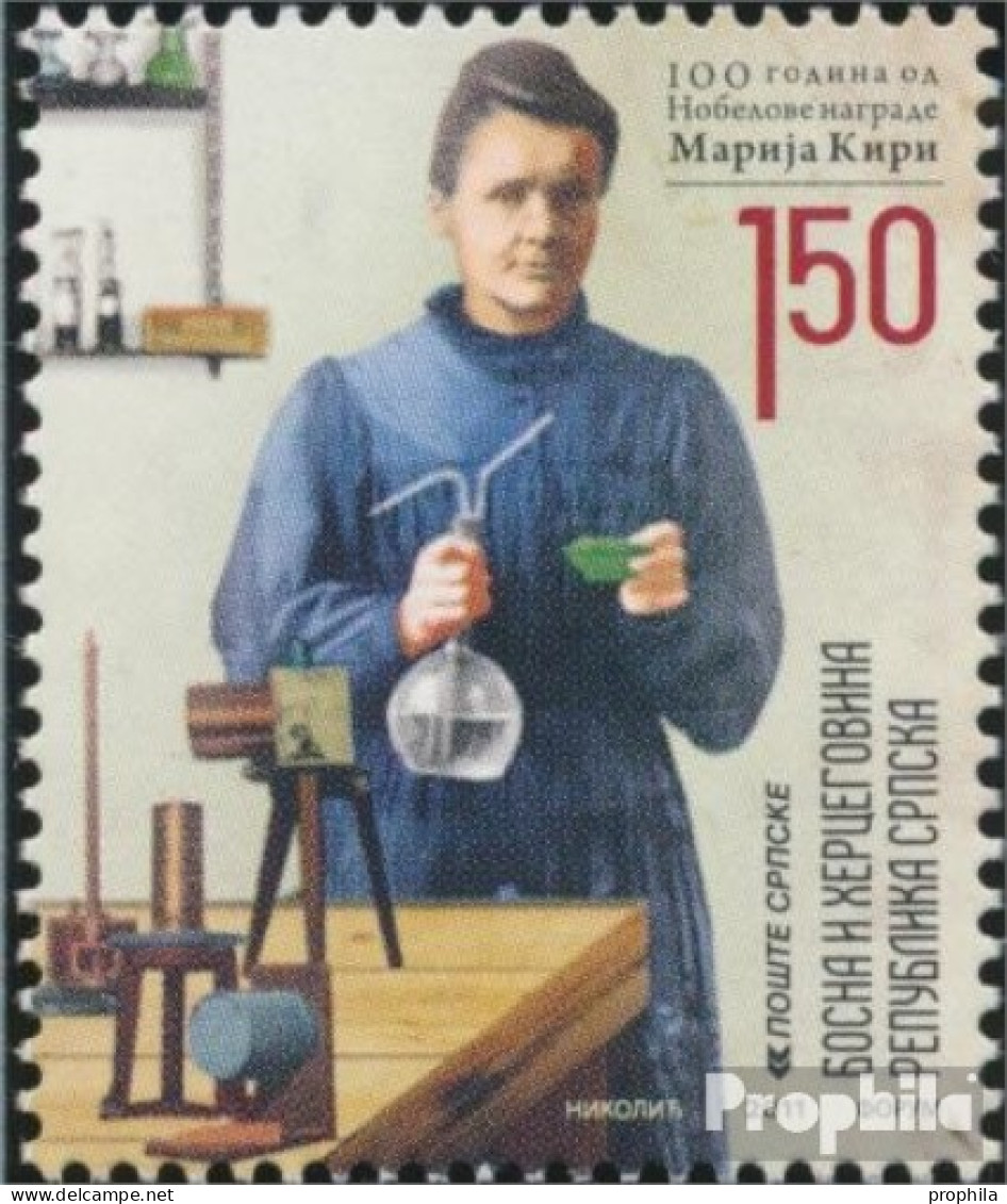 Bosnien - Serbische Republ. 524 (kompl.Ausg.) Postfrisch 2011 Nobelpreisverleihung Marie Curie - Bosnië En Herzegovina