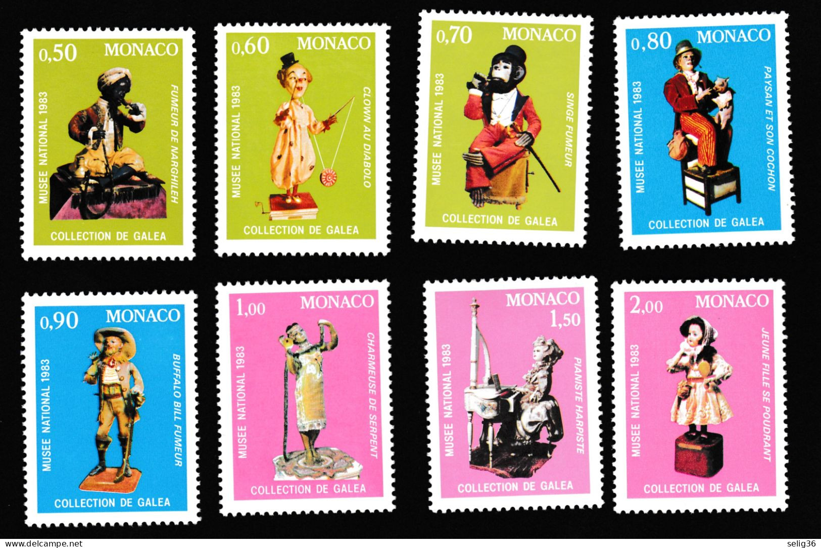 MONACO 1983 YT 1377-1384 ** - Unused Stamps