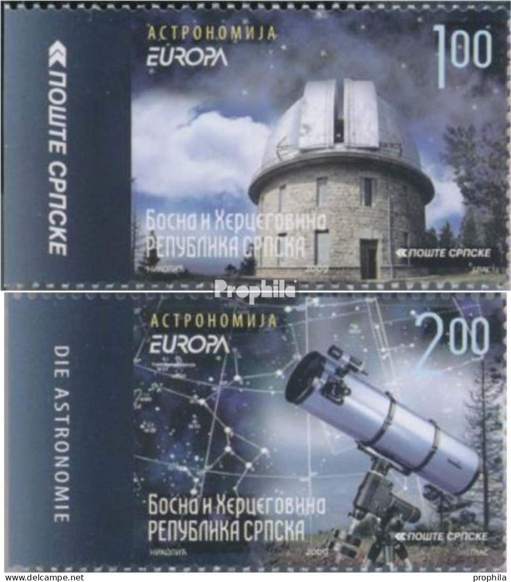 Bosnien - Serbische Republ. 463Dl-464Dl (kompl.Ausg.) Postfrisch 2009 Astronomie - Bosnie-Herzegovine