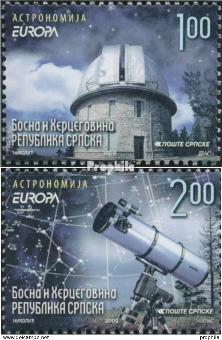 Bosnien - Serbische Republ. 461-462 (kompl.Ausg.) Postfrisch 2009 Astronomie - Bosnie-Herzegovine