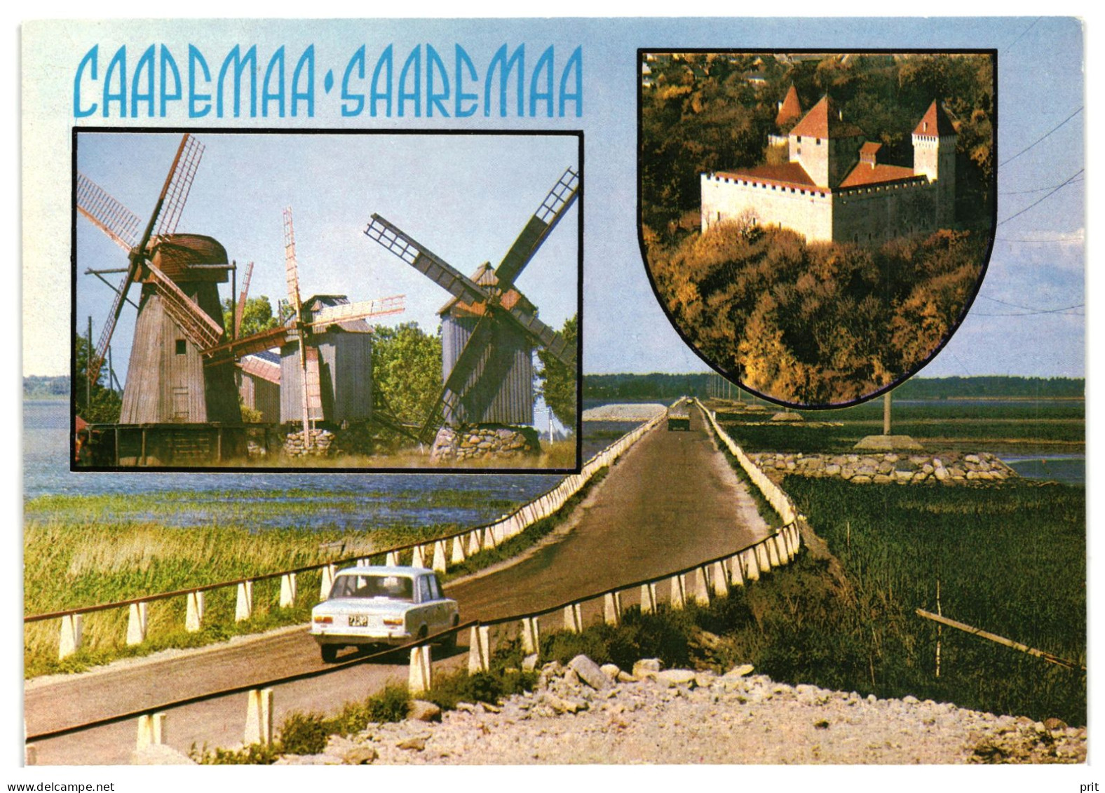 Windmills Kuressaare Castle Saaremaa Island Soviet Estonia USSR 1988 4Kop Stamped Postal Stationery Card Postcard - Estonia
