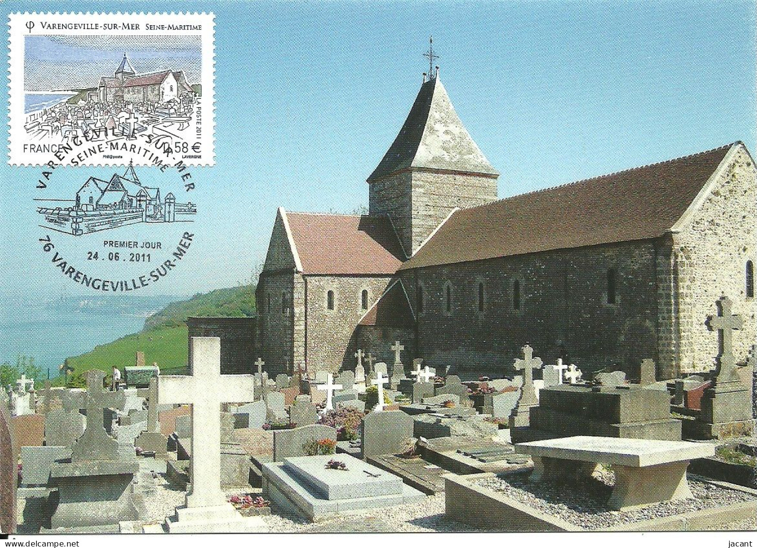 30816 - Carte Maximum - France - Varengeville Sur Mer - Eglise Saint Valery - 2010-2019