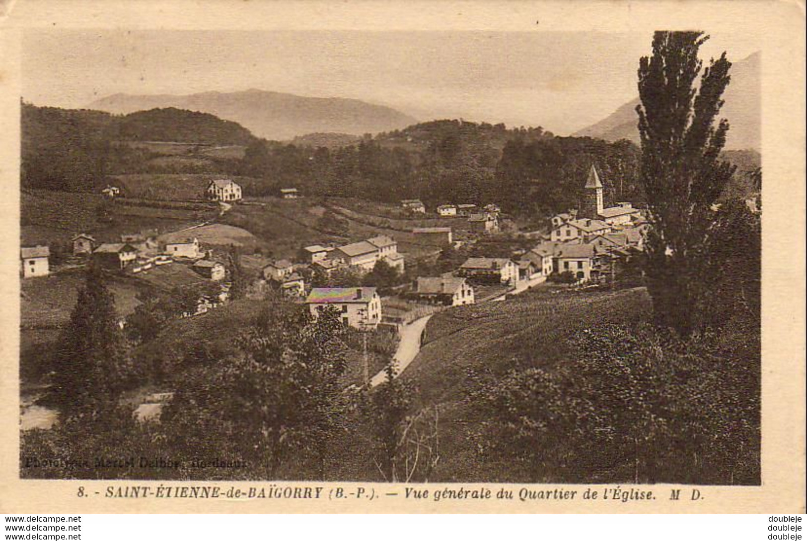 D64  Saint-Etienne-de-Baigorry  Vue Générale Du Quartier De L'Eglise  ..... - Saint Etienne De Baigorry