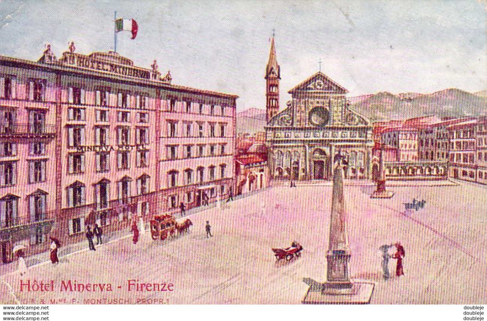 ITALIE  FIRENZE  Hôtel Minerva    ......... Carte D'illustrateur - Firenze (Florence)