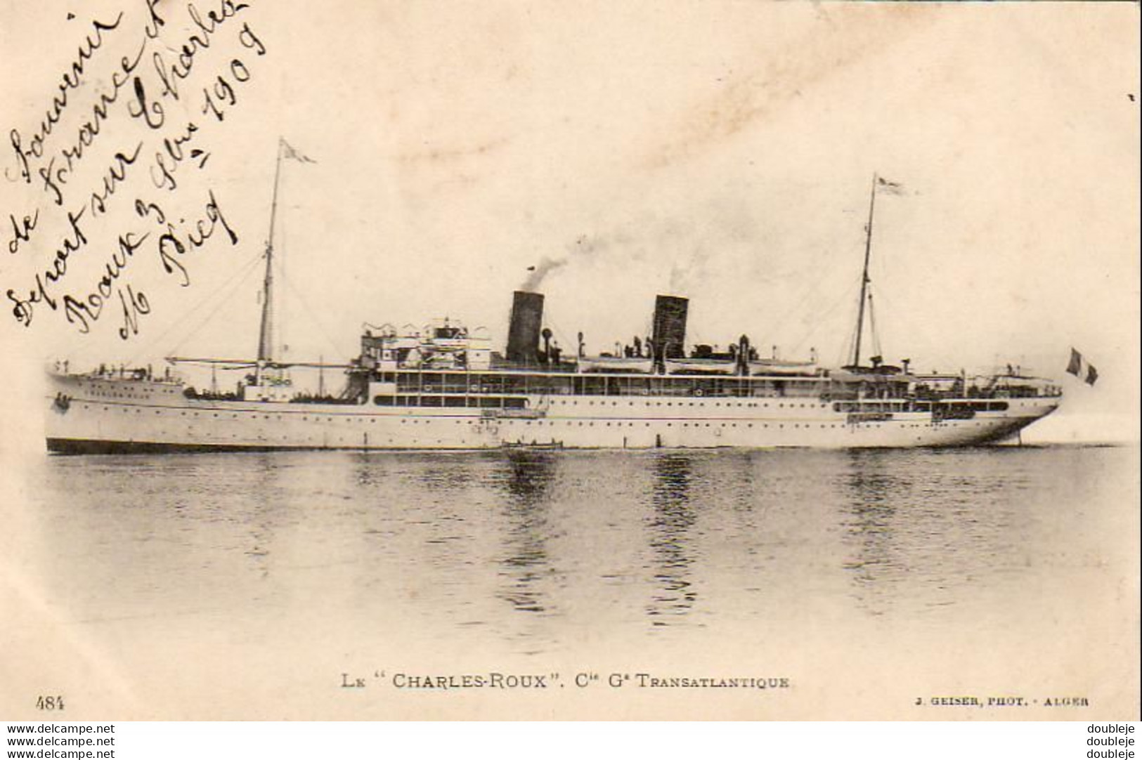 Le CHARLES ROUX De La Cie Gle Transatlantique - Dampfer