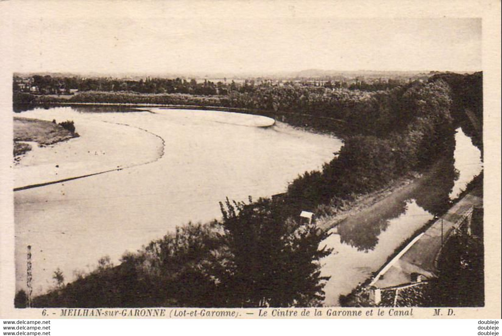 D47  MEILHAN SUR GARONNE Le Cintre De La Garonne Et Le Canal - Meilhan Sur Garonne