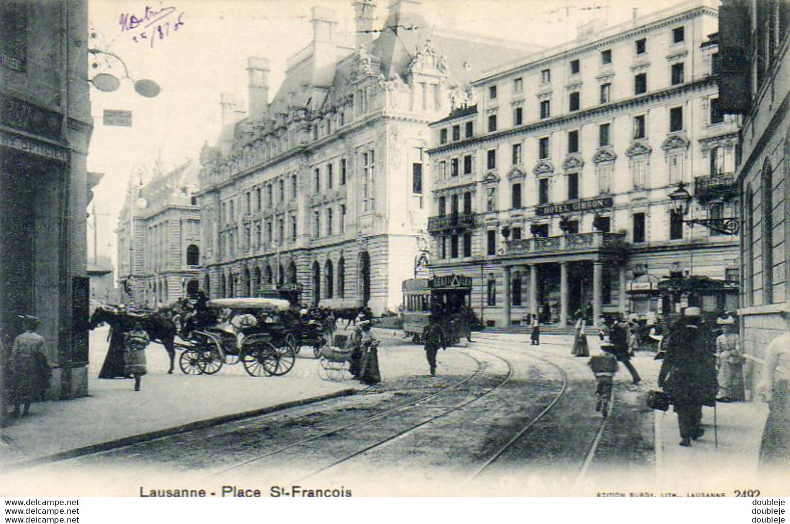 SUISSE VD  LAUSANNE  Place St François  ......... Avec Tramway - Lausanne