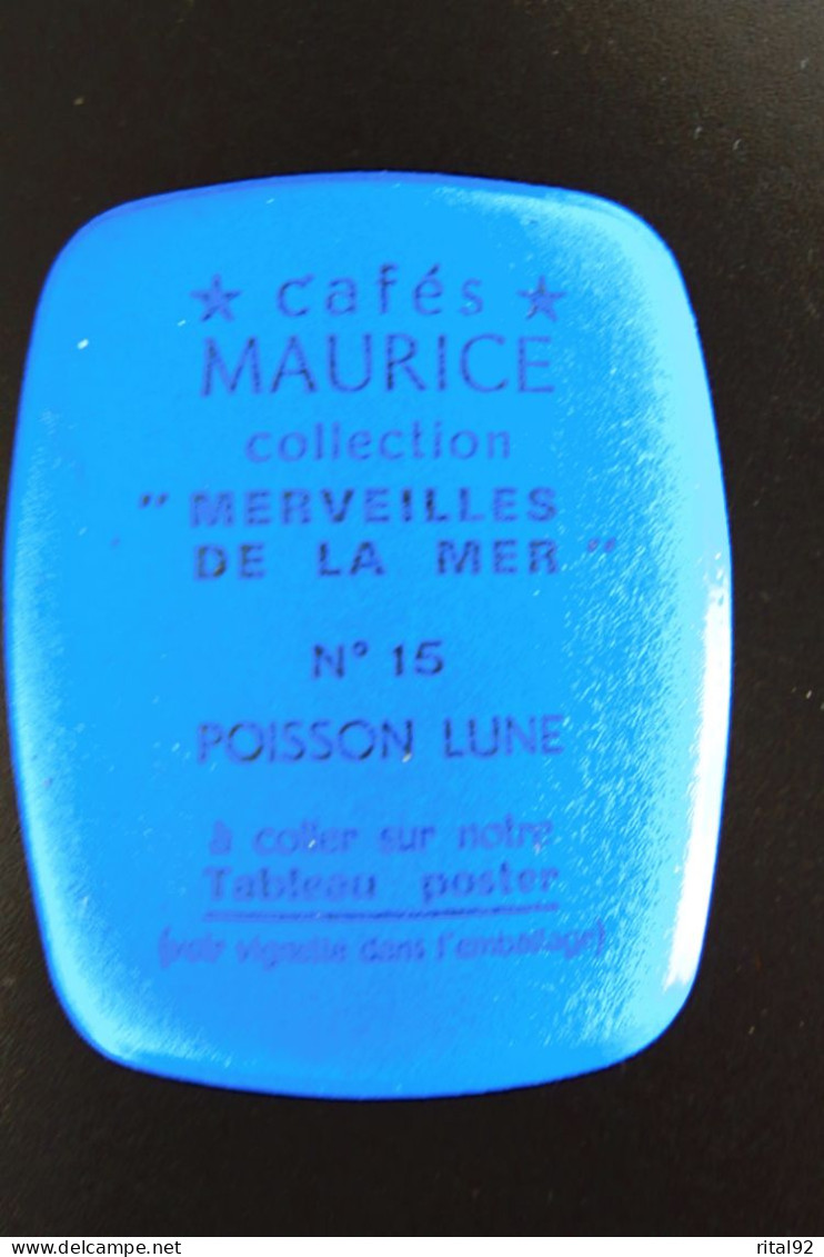 Chromo/Image Plastifié "Cafés MAURICE" - Série "Les Merveilles De La MER" - Années 60/70 - Thé & Café