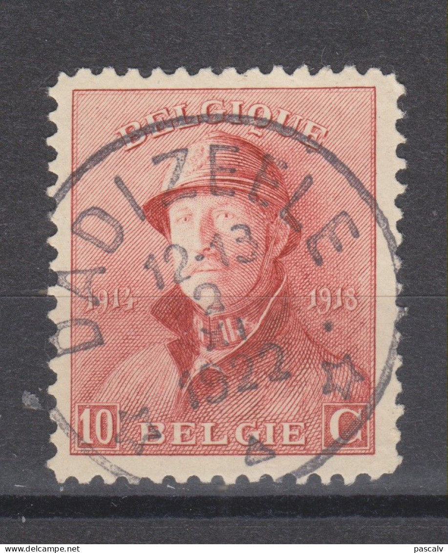 COB 168 Oblitération Centrale Relais étoile * DADIZEELE * - 1919-1920 Behelmter König
