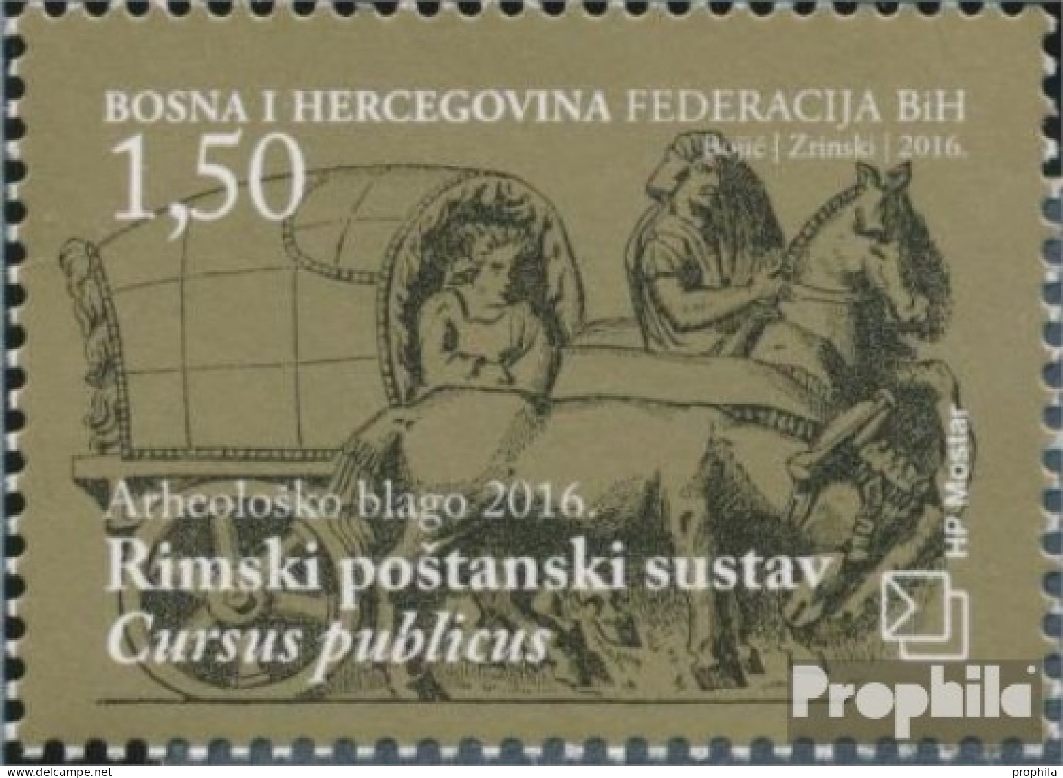 Bosnien - Kroat. Post Mostar 430 (kompl.Ausg.) Postfrisch 2016 Archäologische Schätze - Bosnia And Herzegovina