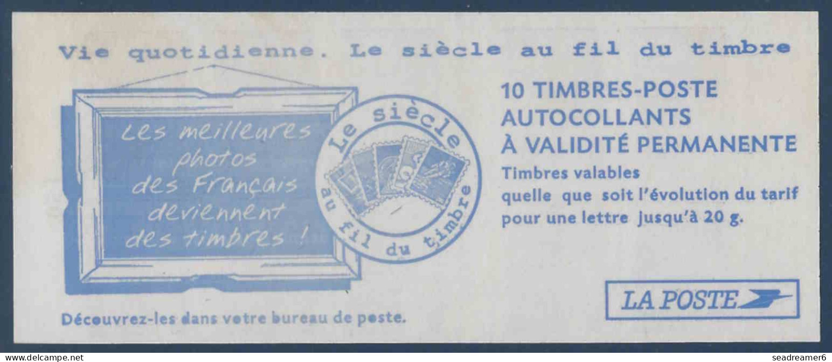 France Carnet LUQUET " VIE QUOTIDIENNE " N°3419b-C7 Variété Sans Bandes Phosphorescentes TTB - Modernes : 1959-...