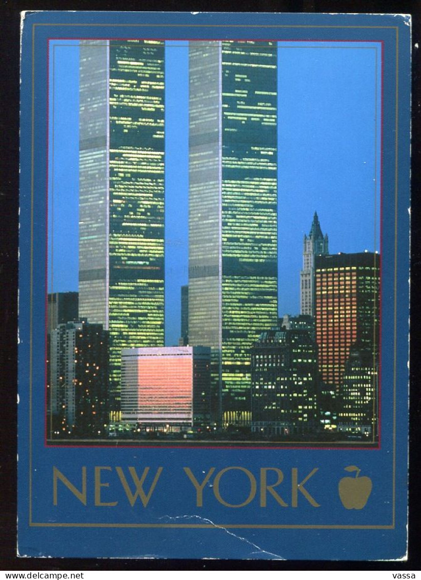 USA - New York -  World Trade Center -The Twin Towers. TRAVEL CARD - Manhattan
