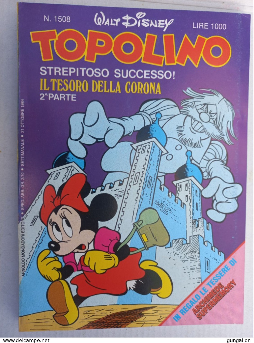 Topolino (Mondadori 1984) N. 1508 - Disney