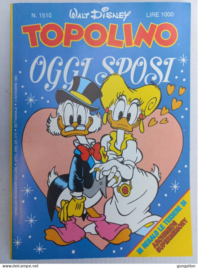 Topolino (Mondadori 1984) N. 1510 - Disney