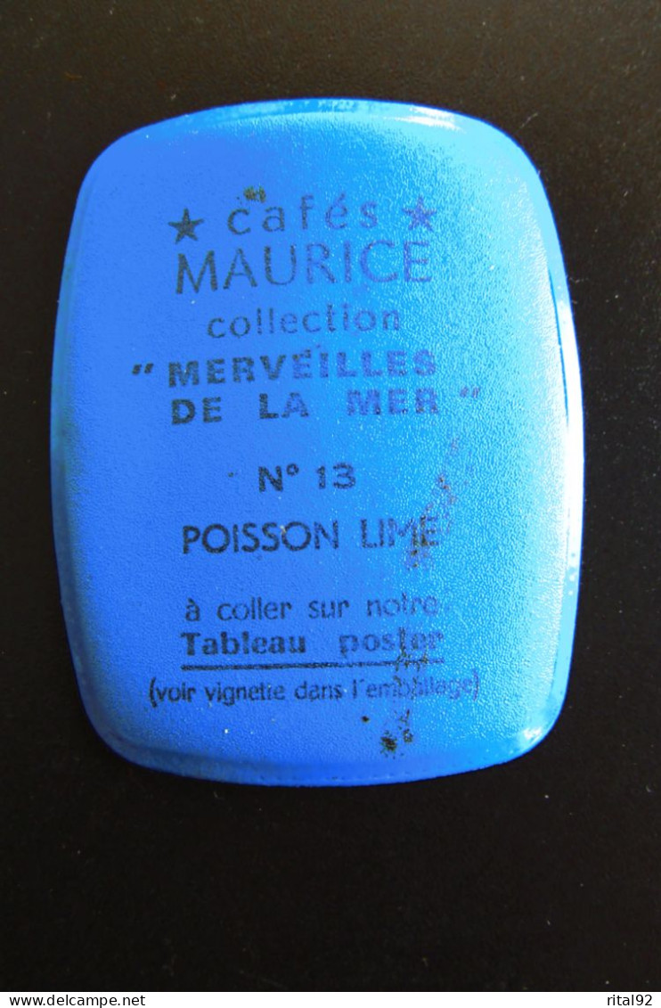 Chromo/Image Plastifié "Cafés MAURICE" - Série "Les Merveilles De La MER" - Années 60/70 - Thee & Koffie
