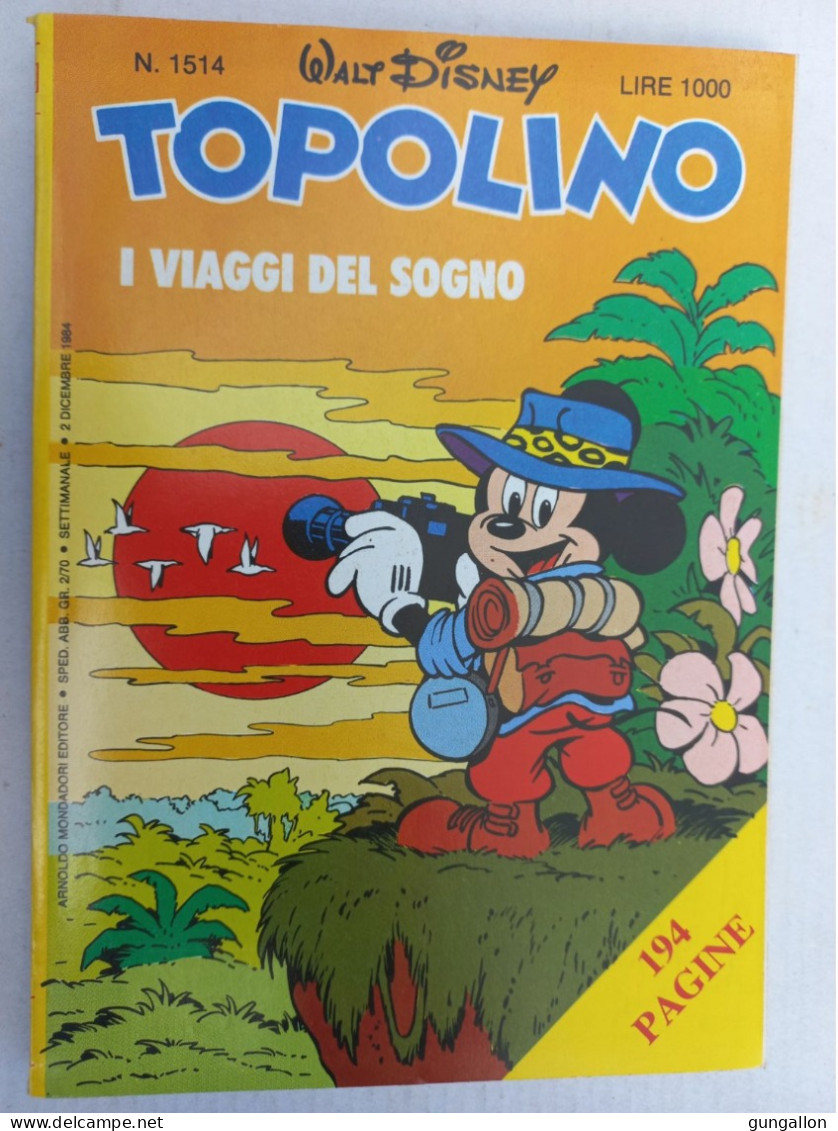 Topolino (Mondadori 1984) N. 1514 - Disney