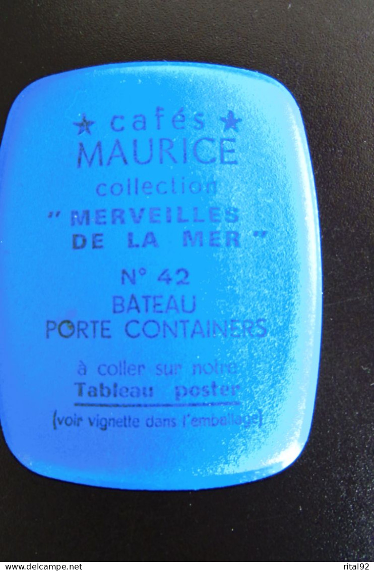 Chromo/Image Plastifié "Cafés MAURICE" - Série "Les Merveilles De La MER" - Années 60/70 - Tee & Kaffee