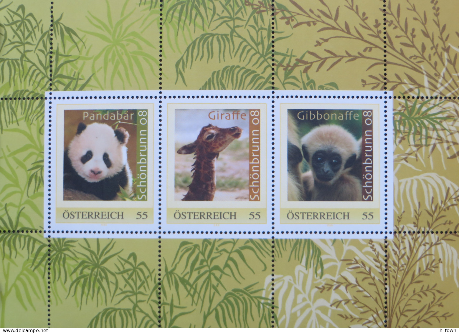 413  Zoo: Booklet Of "Personalized" Stamps. Panda Giraffe Frog Flamingo Polar Bear - Carnet Girafe Rainette Flamant Ours - Altri & Non Classificati