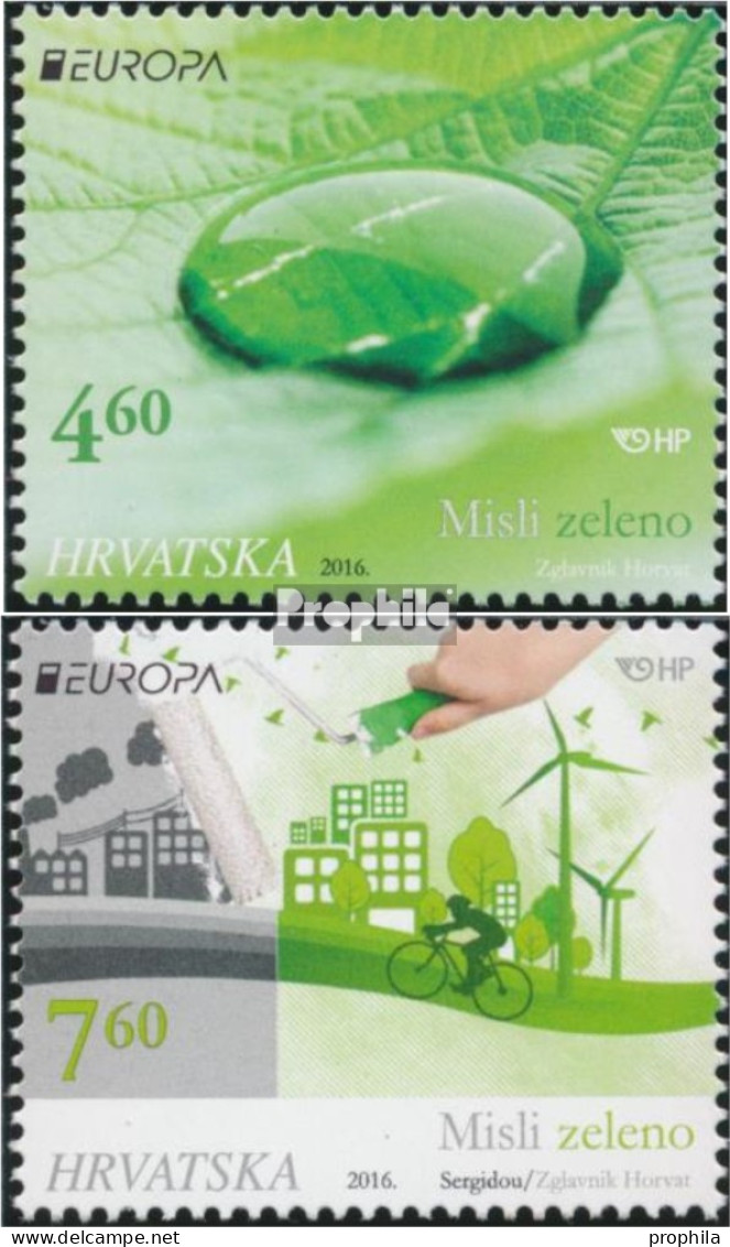 Kroatien 1228-1229 (kompl.Ausg.) Postfrisch 2016 Umweltbewusst Leben - Croatia
