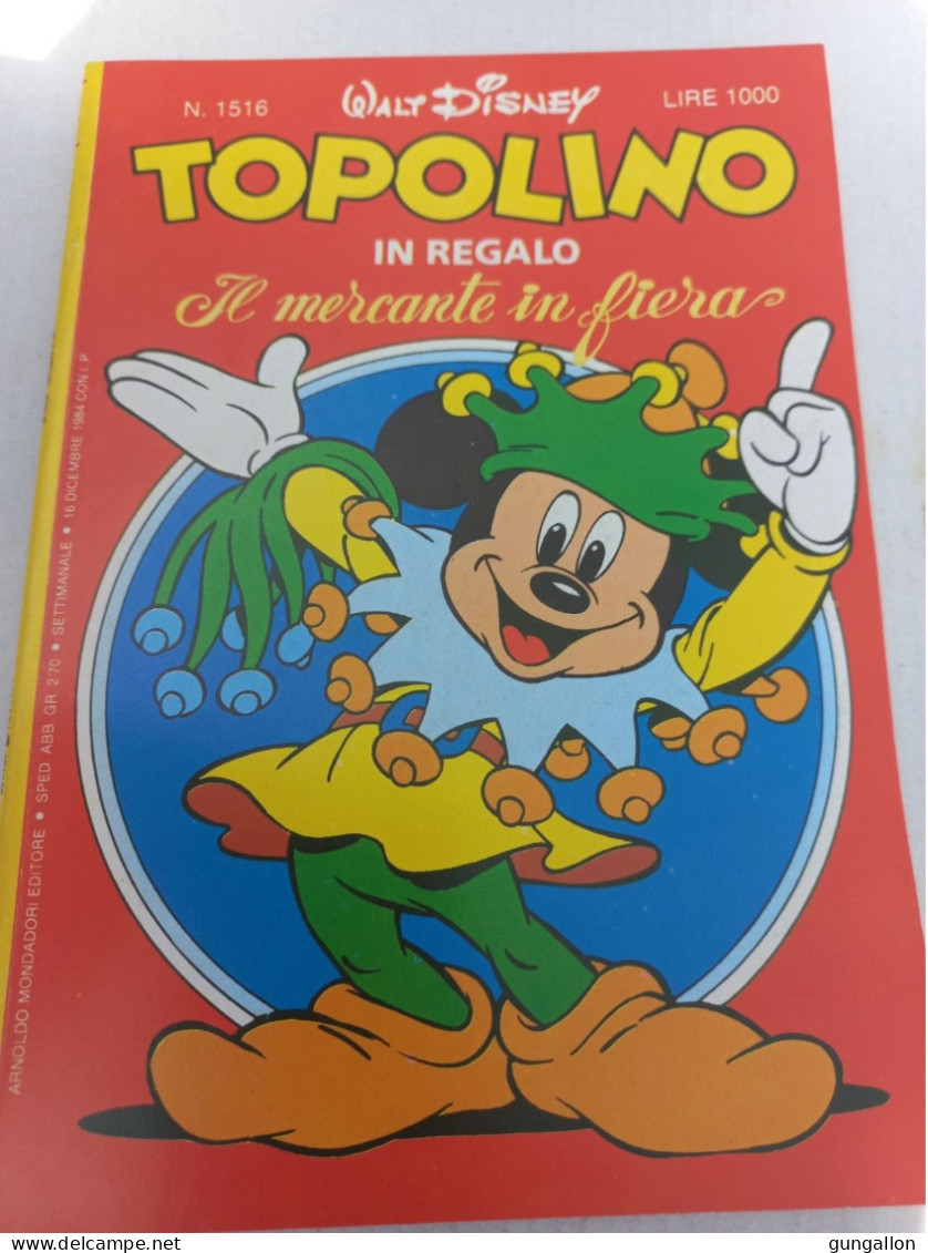 Topolino (Mondadori 1984) N. 1516 - Disney