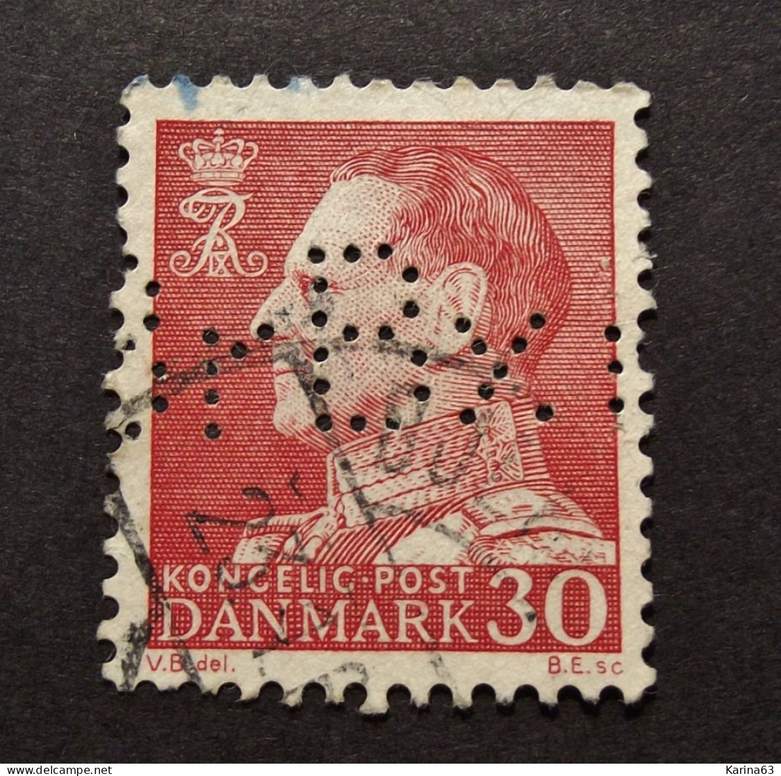 Denmark  - Danemark - 1967-70 - ( Frederic IX ) Perfin - Lochung - BrBx - Copenhagen -  Brodr. Bendix - Cancelled - Usado