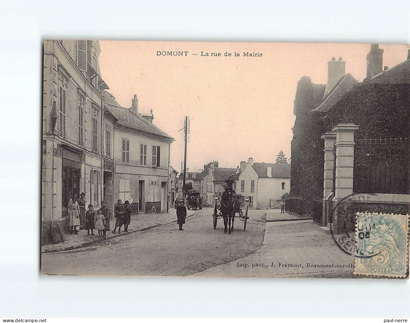 DOMONT : La Rue De La Mairie - état - Domont