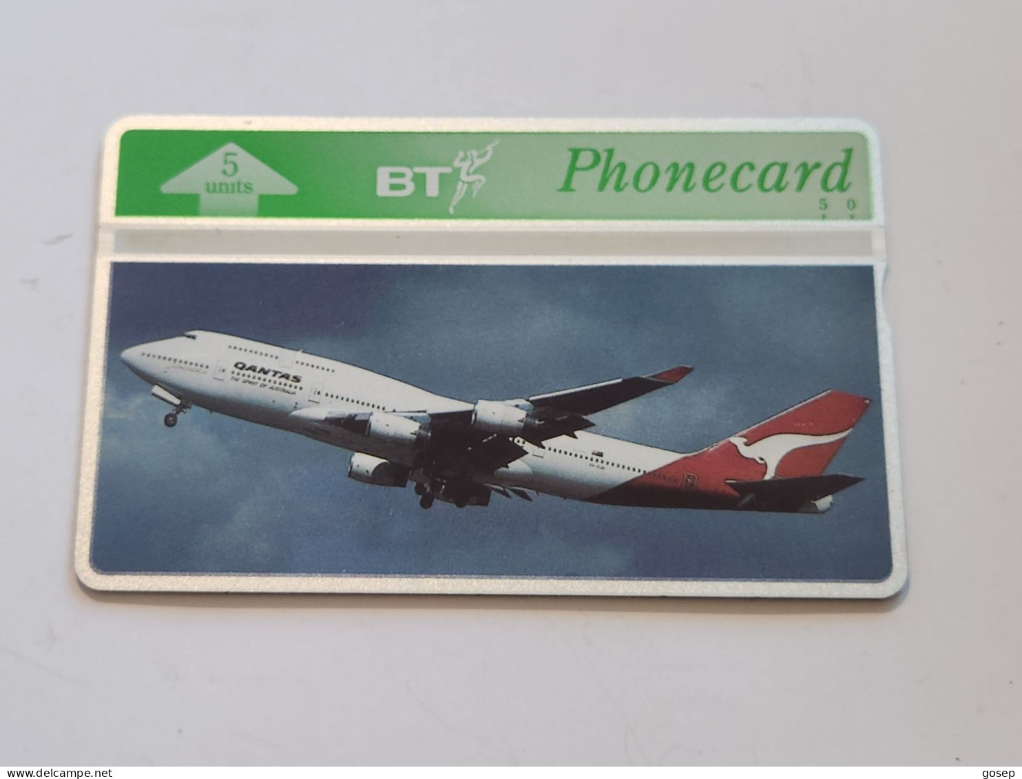 United Kingdom-(BTG-347)-Quantas/Boeing-747-(314)(5units)(407A69650)(tirage-1.500)-price Cataloge-10.00£-mint - BT Emissions Générales