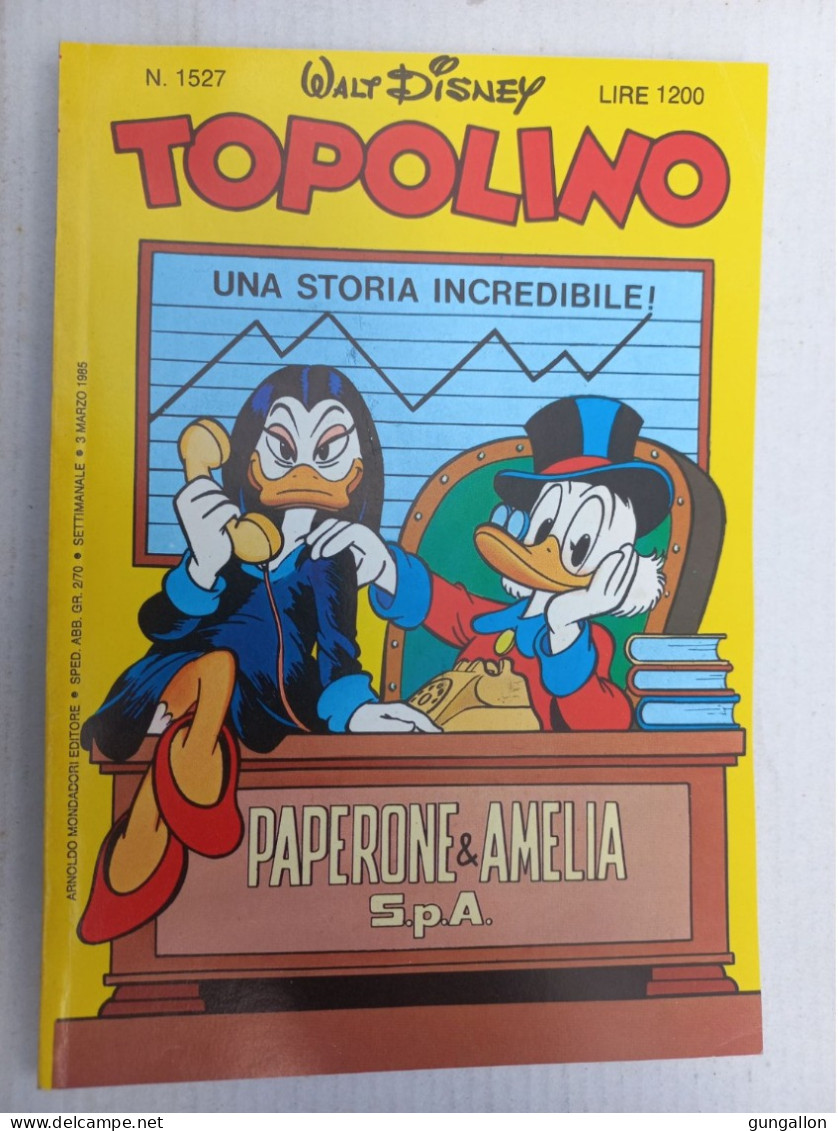 Topolino (Mondadori 1985) N. 1527 - Disney