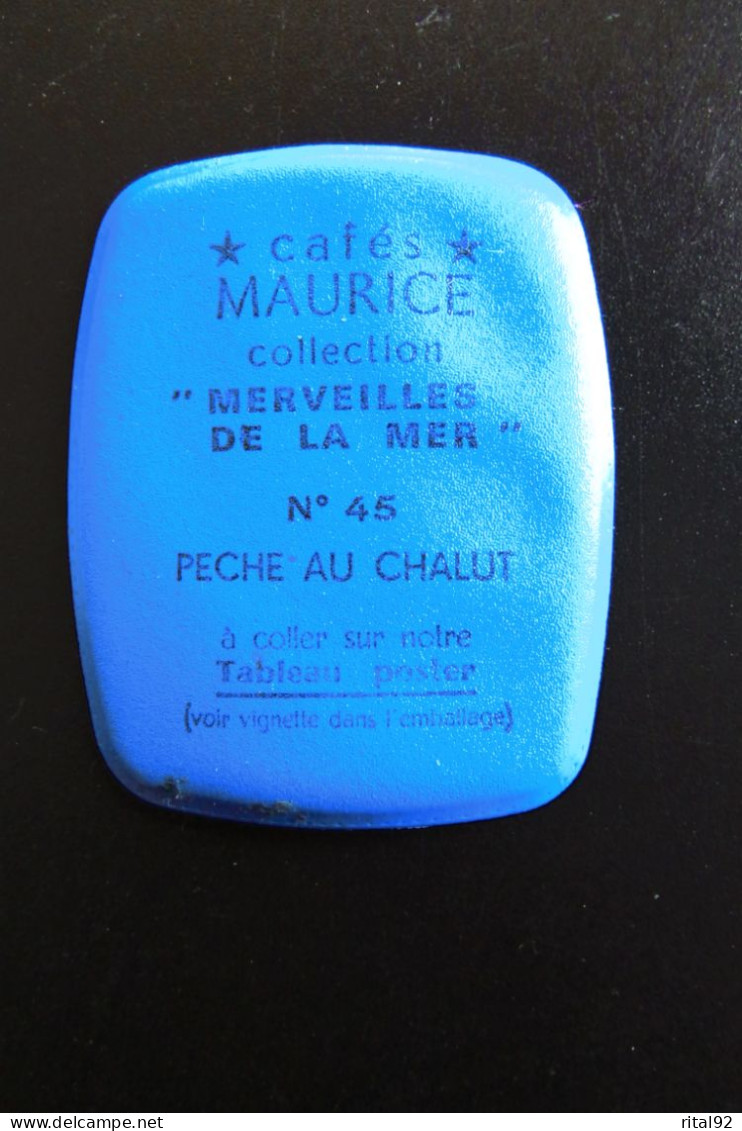 Chromo/Image Plastifié "Cafés MAURICE" - Série "Les Merveilles De La MER" - Années 60/70 - Thé & Café