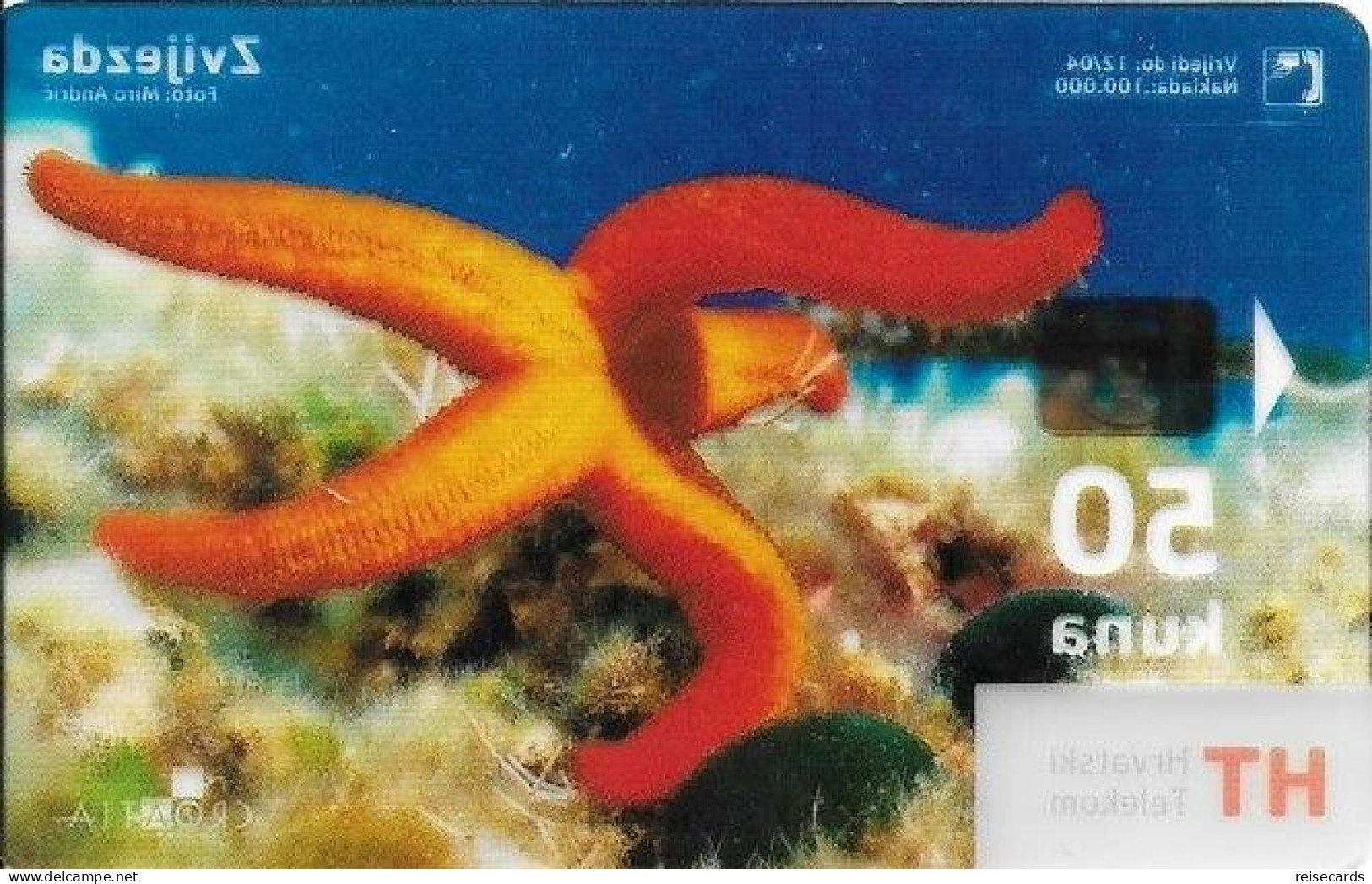 Croatia: Hrvatski Telekom - Underwater World, Zvijezda. Transparent - Kroatien