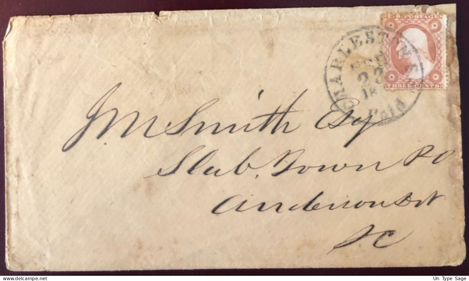Etats-Unis N°4, Enveloppe De Charlestone - (B1332) - Marcofilia