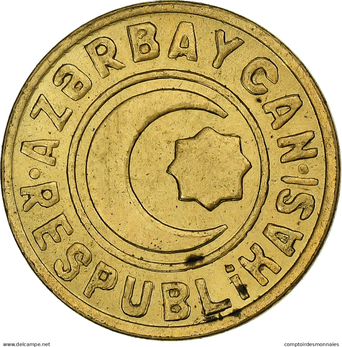 Azerbaïdjan, 20 Qapik, Undated (2006), Brass Plated Steel, SUP, KM:43 - Azerbaïdjan