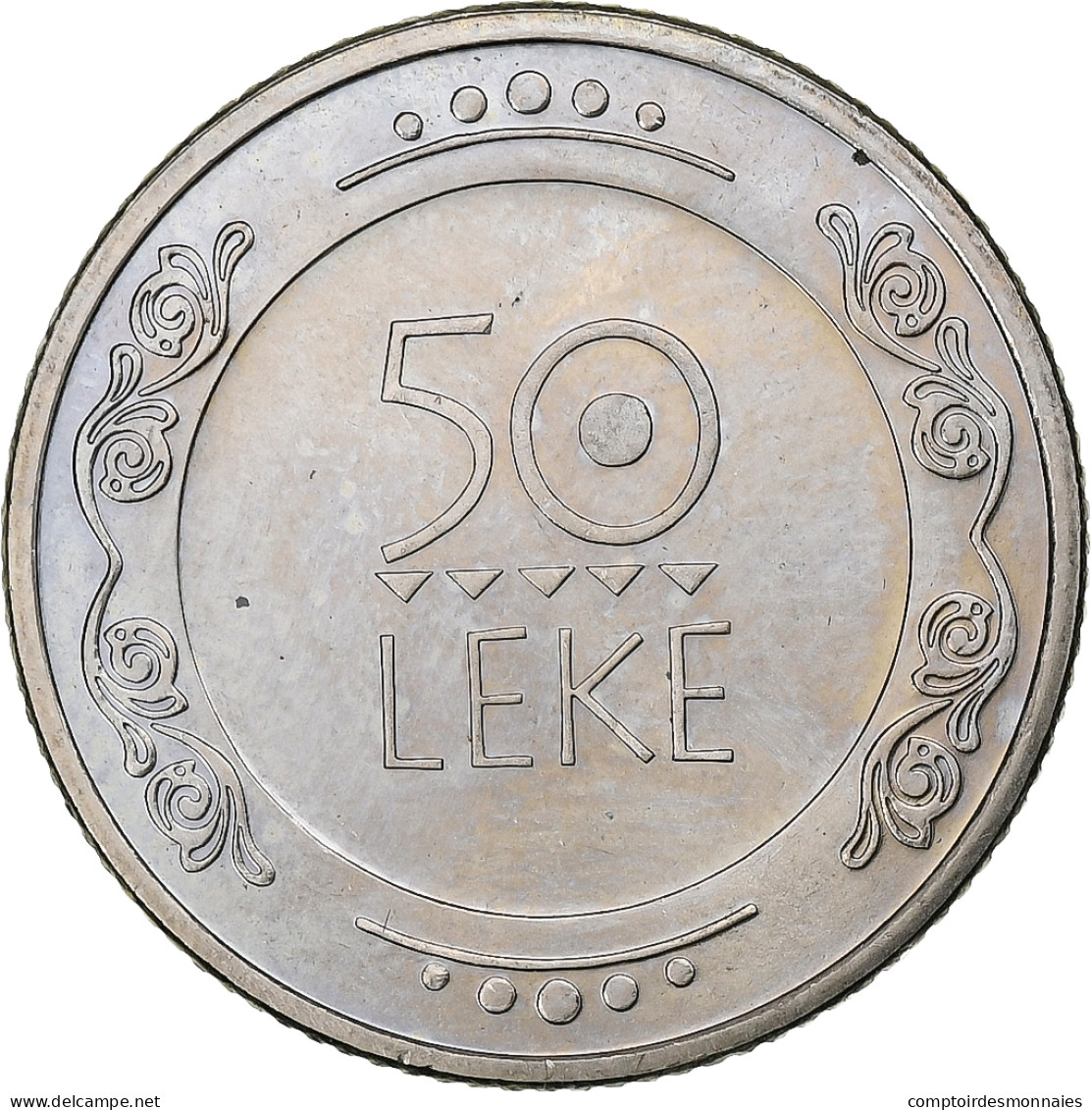 Albanie, 50 Lekë, 2004, Cupro-nickel, SPL, KM:91 - Albania