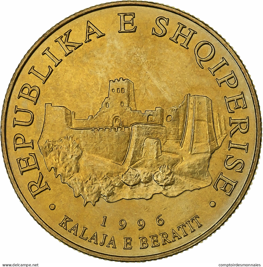 Albanie, 10 Lekë, 1996, Rome, Bronze-Aluminium, SUP, KM:77 - Albanië