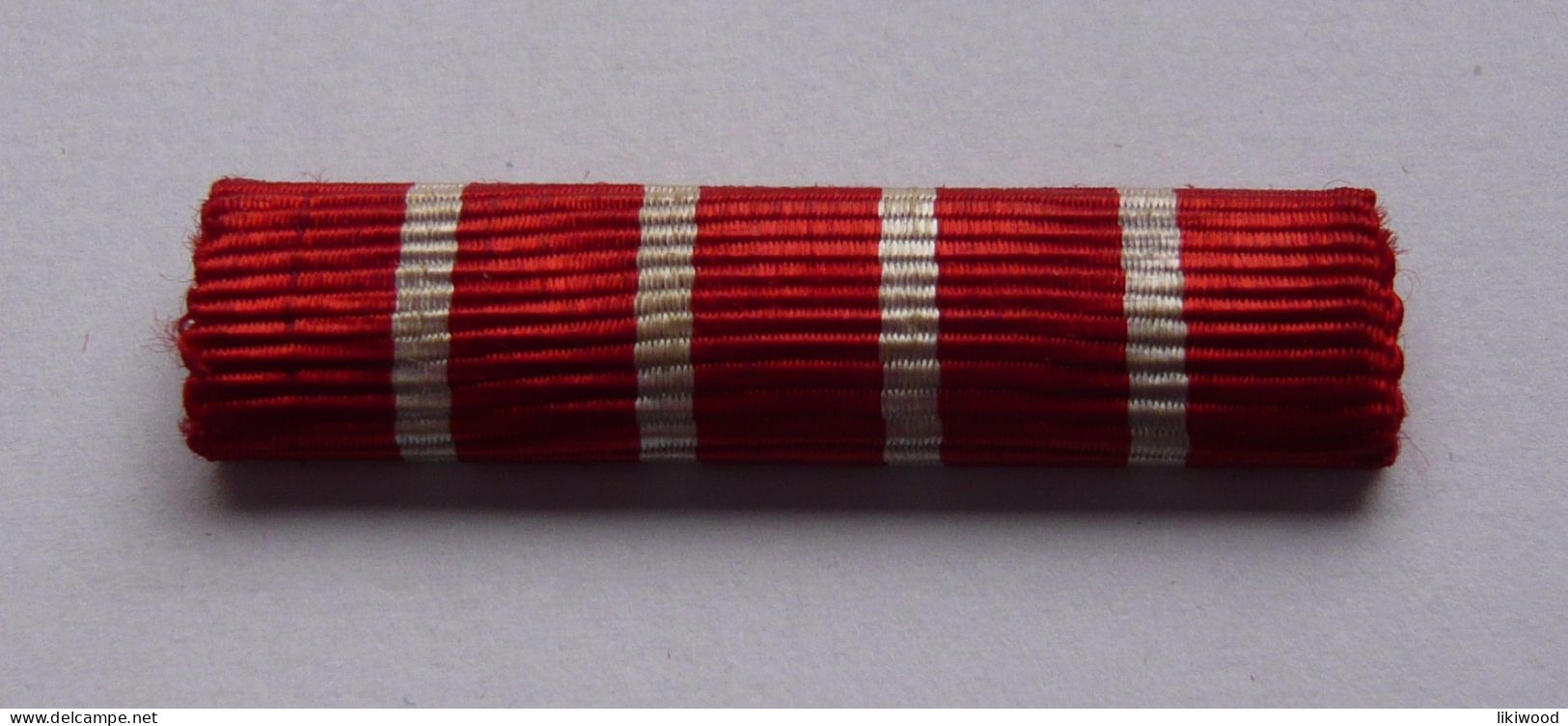 Replacement Ribbon - Medal For Military Merit - Yugoslavia - Zamenica - Medalja Za Vojne Zasluge - Hueste