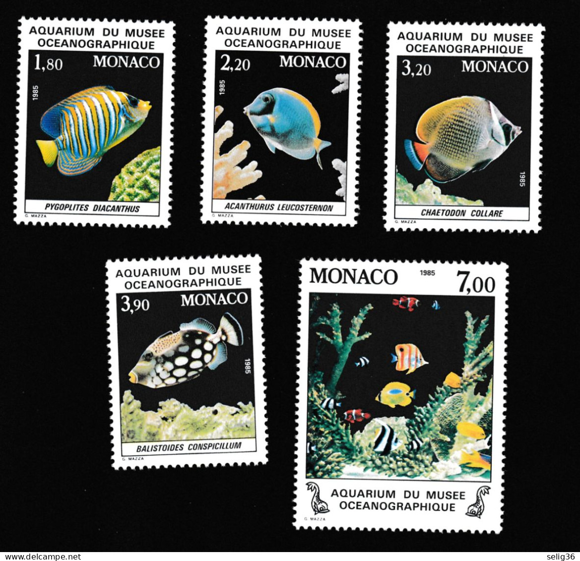 MONACO 1985 YT 1483-1487 ** - Unused Stamps